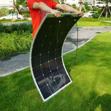 Painéis solares flexíveis