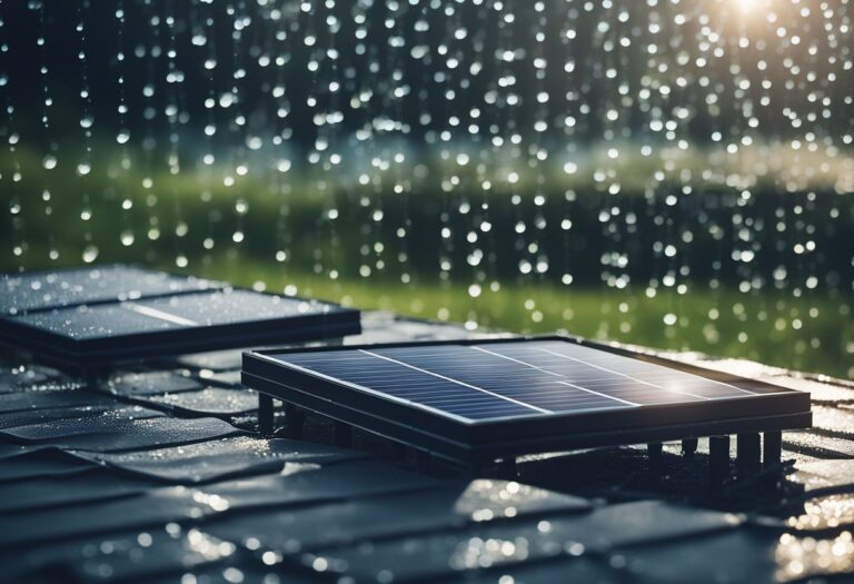 Painel solar com água para refrigerar