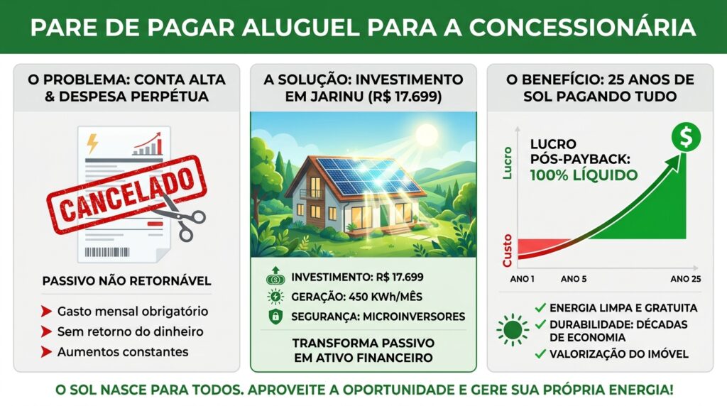 Infográfico ilustrando a economia gerada pela instalação no interior de São Paulo