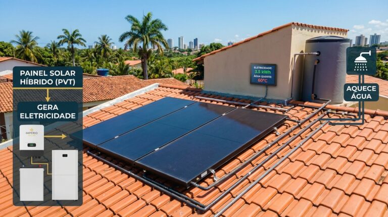 Painel solar híbrido: a tecnologia para gerar eletricidade e água quente ao mesmo tempo?