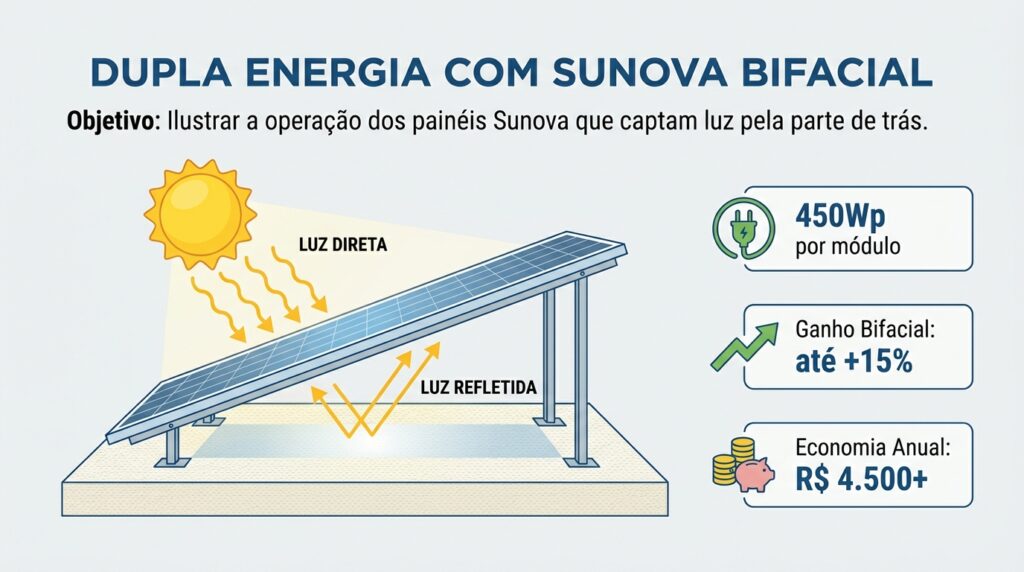 Sistema fotovoltaico Sunova em São Paulo