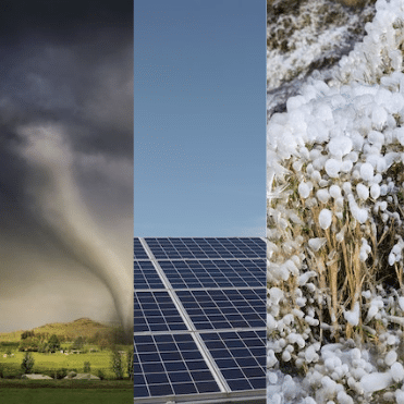 Painéis solares suportam ventos com força de ciclone e tempestades de granizo?