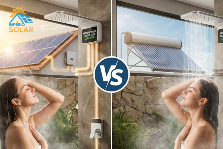 Chuveiro elétrico com energia solar, economize na conta de energia; entenda.