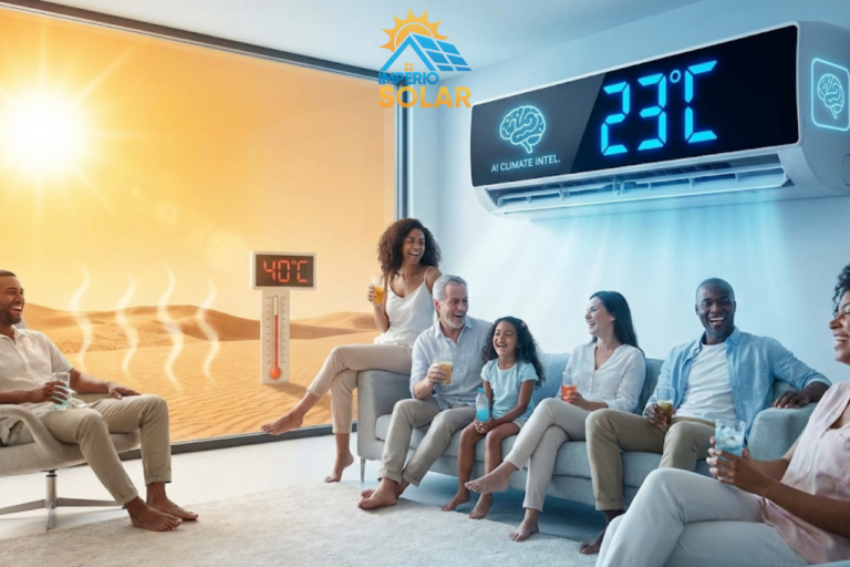 Ar condicionado com a temperatura em 23 graus e pessoas com a saúde e sorridentes