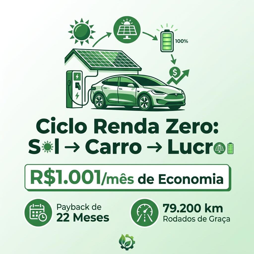 Infográfico de payback e economia do projeto solar Vila Nivi Zona Norte São Paulo SP – Imperio Solar