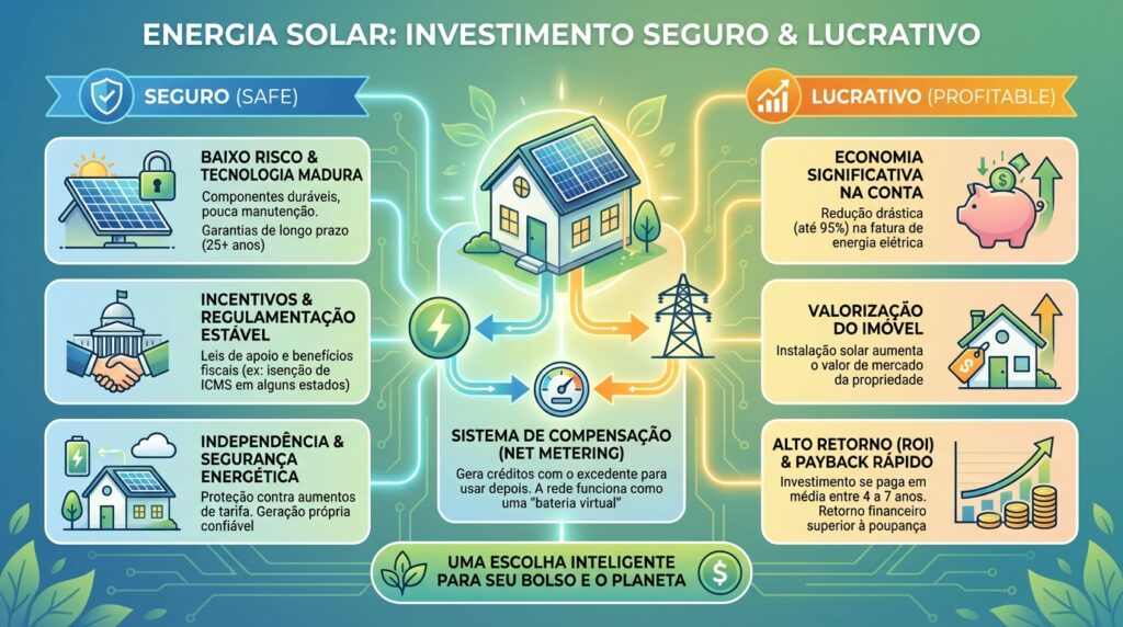 INFOGRÁFICO.O investimento em energia solar é realmente seguro e lucrativo?
