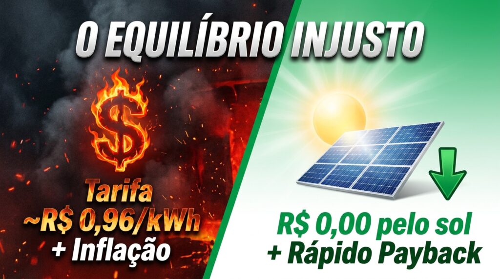 Comparativo de tarifas da Enel SP versus a economia proporcionada pela energia solar