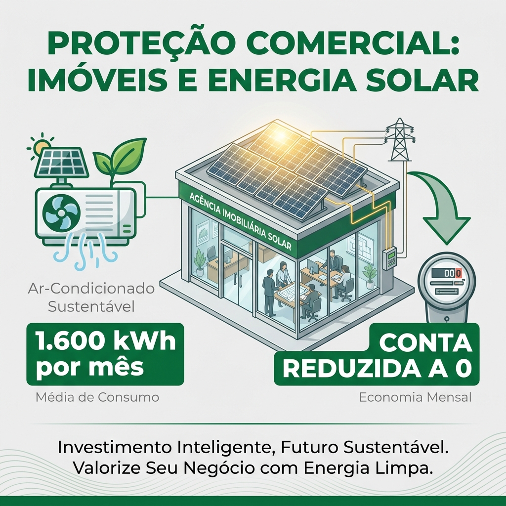 Infográfico ilustrando a capacidade de geração mensal da imobiliária