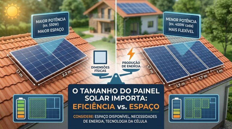 O tamanho de um painel solar realmente importa na hora da escolha?