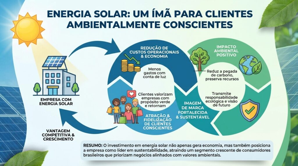 Infográfico sobre energia solar - Energia Solar e Sustentabilidade Empresarial