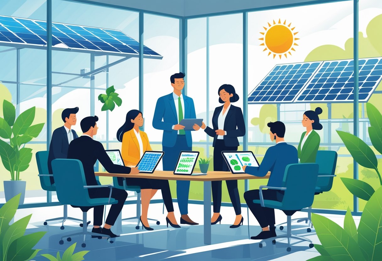 Clientes que valorizam práticas ambientalmente responsáveis, o uso de energia solar como vetor para sustentabilidade empresarial