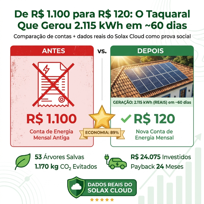 Infográfico do retorno financeiro do sistema solar em Campinas
