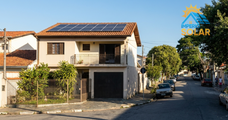 Vila Mazzei na Zona Norte de São Paulo: como 5,6 kWp com painéis N-Type TOPCon e microinversores Hoymiles geraram 620 kWh por mês e minimizaram a tarifa da Enel