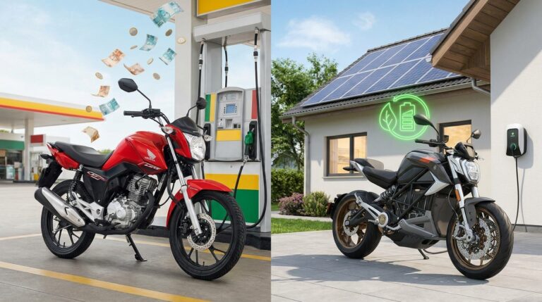 Quanto custa carregar uma moto elétrica e como a energia solar elimina esse gasto?