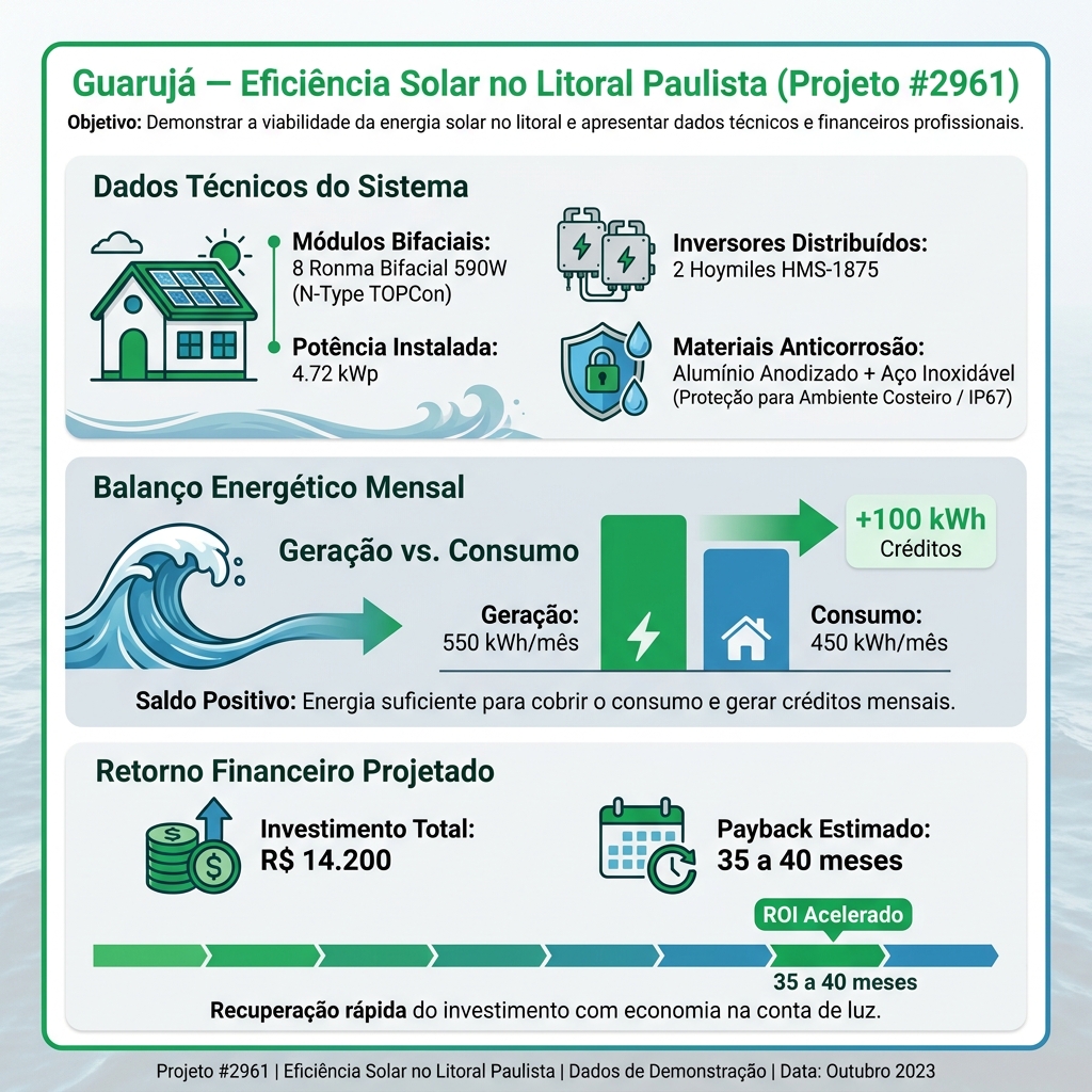 Infografico litoral paulista - Guarujá