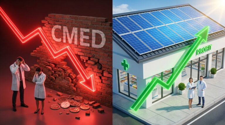 Ar-condicionado e Geladeiras Anvisa: Como redes de Farmácias estão blindando seu lucro com energia solar?