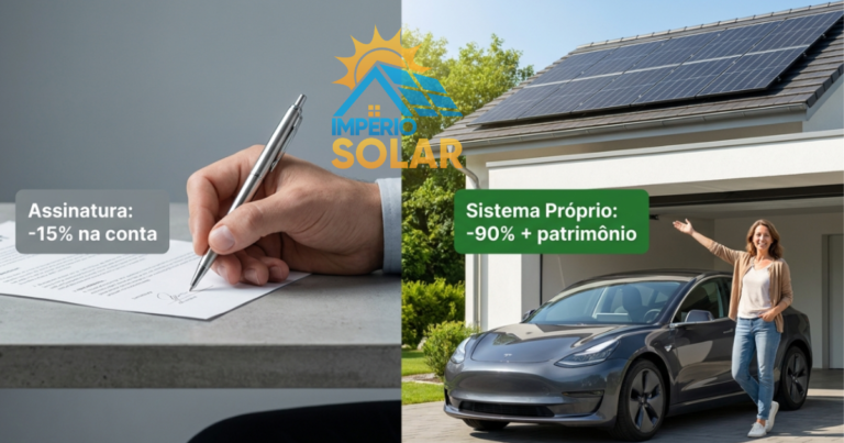 Energia Solar por assinatura ou compra? Veja qual compensa de verdade