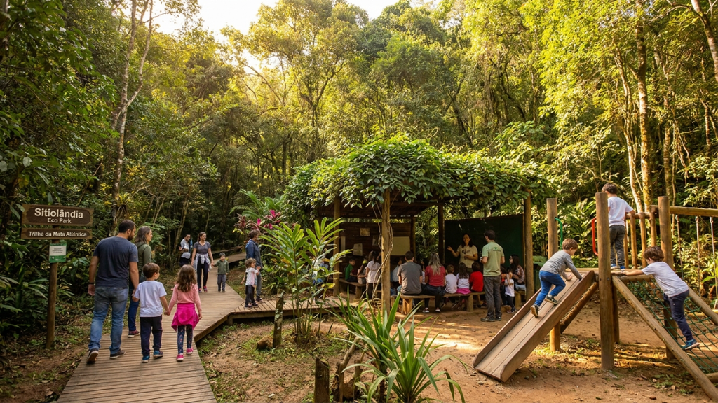 Ocupa uma ampla área verde voltada ao público infantil.Reúne mais de 35 atrações lúdicas, teatrais e ambientais.Promove aprendizado ecológico em contato direto com a natureza.Leia dados de construção na Wikipédia.Descubra descontos de ingressos no Passeios Kids.